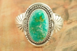 Genuine Candelaria Turquoise Sterling Silver Ring